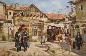 Morning Meah Shearim by Itshak Holtz