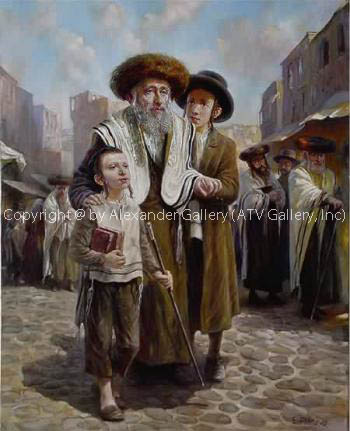 Leaving the Synagogue III by Elena Flerova