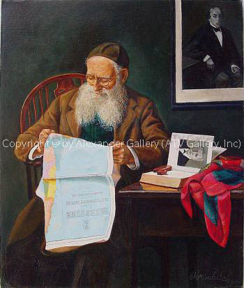Old Man with a Map. by Victor Brindatch