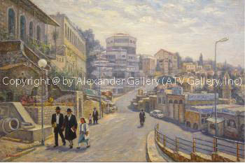 Afternoon In Safed. by Venyamin Zaslavsky