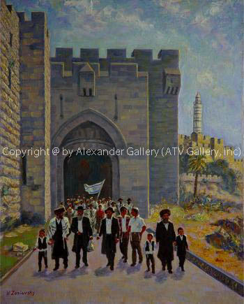 Old Jerusalem III. by Venyamin Zaslavsky