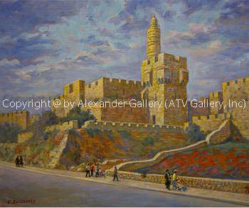 Migdal David. by Venyamin Zaslavsky