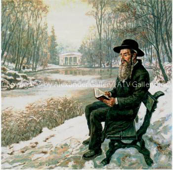 Reading The Book. by Venyamin Zaslavsky