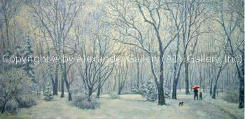 Winter. by Venyamin Zaslavsky