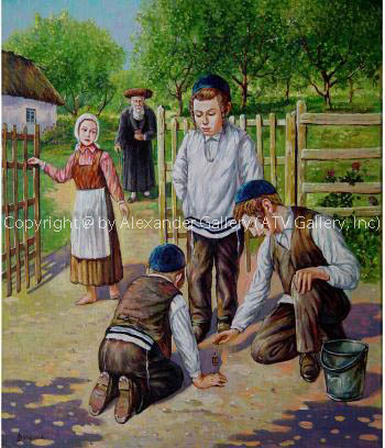 Dreidel Players. by Yuri Dvornik