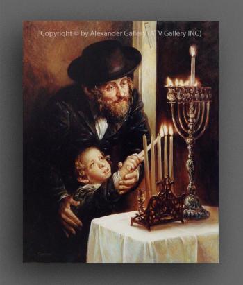 Chanukah Lights I by Elena Flerova