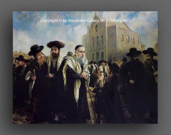 Leaving The Synagogue II by Elena Flerova