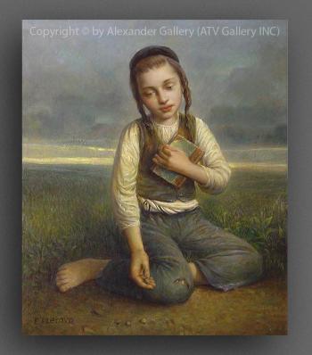 Boy in the Field by Elena Flerova