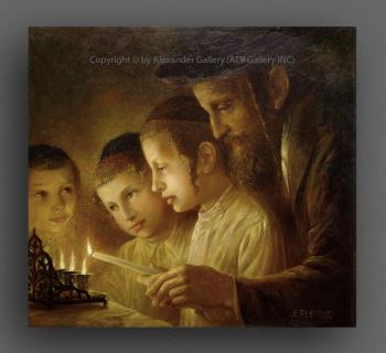 Chanukah Lights by Elena Flerova