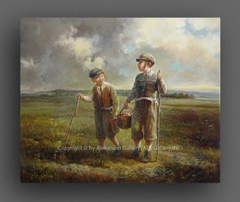 Children in the Forest III by Elena Flerova