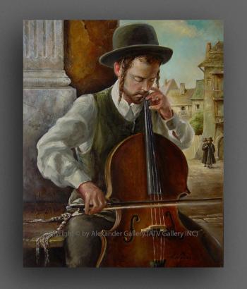 The Violoncellist. by H. Weiss