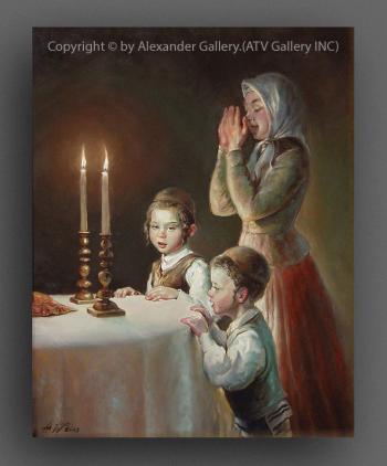 Welcoming The Shabbos. by H. Weiss