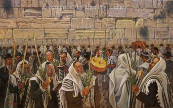 Sukkot By The Cotel. by Venyamin Zaslavsky